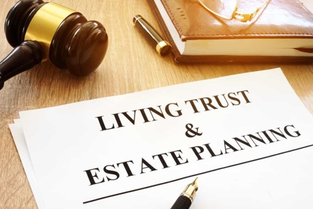 Paperwork for a living trust & estate plan